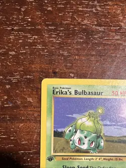 2000 Pokemon Gym Challenge Erika’s Bulbasaur 1st Edition 39/132 Free Shipping - Image 2