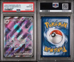 2025 POKEMON DRI EN ROCKET'S NIDOKONG EX ULTRA RARE PSA 10 - Image 1
