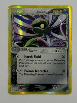 Pokemon TCG Cradily 2/110 Delta Species Reverse Holo Holon Phantoms Stamped DMG - Image 1