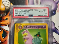 2001 Pokemon ~ Japanese Web ~ Dark Slowbro 1st Edition #28 ~ PSA 10 GEM MT - Image 2