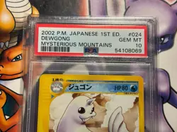 2002 Japanese Pokemon ~ Mysterious Mountains ~ Dewgong 1st Ed. #24 ~ PSA 10 - Image 2