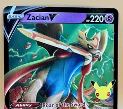Zacian V 016/025 – Celebrations (Ultra Rare Holo) - NM - 2021 Pokemon TCG - Image 2