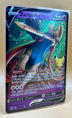 Zacian V 016/025 – Celebrations (Ultra Rare Holo) - NM - 2021 Pokemon TCG - Image 5