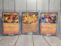 Charizard ex Super Premium Collection Pokemon TCG Promo Set 161, 004, 005 NM - Image 1