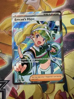 Emcee's Hype - 220/182 - Pokemon Destined Rivals Ultra Rare NM - Image 1