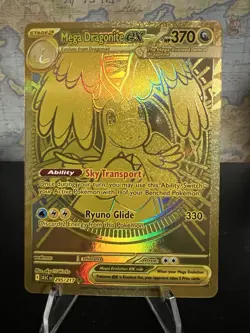 Mega Dragonite ex 295/217 Gold Hyper Rare Pokemon Ascended Heroes - Image 1