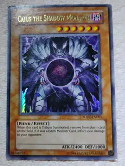 Caius the Shadow Monarch SDDE-EN001 Ultra Rare Unlimited Edition Lightly Played - Image 1