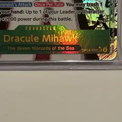 Dracule Mihawk OP14 119 SEC Manga (English) Pack Fresh One Piece TCG Mint Cond - Image 3