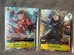One Piece TCG Luffy Zoro OP07-109/113 Illustration Vol. 3 Promo Cards *SEALED* - Image 1
