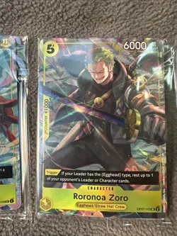 One Piece TCG Luffy Zoro OP07-109/113 Illustration Vol. 3 Promo Cards *SEALED* - Image 3