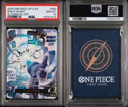 2025 ONE PIECE OP12 EN BOEUF BURST ALTERNATE ART PSA 10 - Image 1