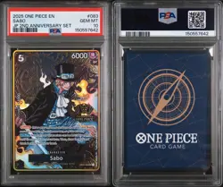 2025 ONE PIECE EN SABO 2ND ANNIVERSARY SET PSA 10 - Image 1