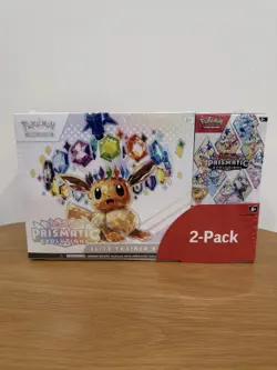 Pokemon Prismatic Evolutions Elite Trainer Box And Booster Bundle Costco 2-pack - Image 1