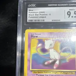 Pokemon Mew Black Star Promo #8 CGC 9.5 2000 Pokemon League Wizards of the Coast - Image 4
