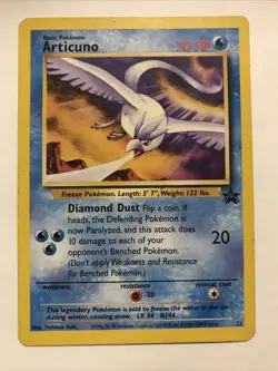 Articuno #22 Black Star Promo Rare Vintage Pokemon Card - Image 1
