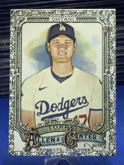 2025 Topps Allen & Ginter Shohei Ohtani Silver Filagree Los Angeles Dodgers #132 - Image 1