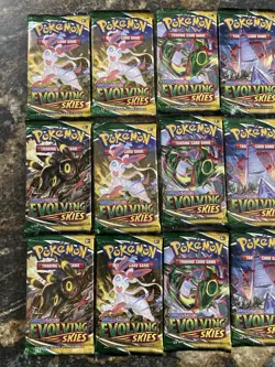 Pokemon Evolving Skies Booster Pack Factory Sealed X12 1/3 Booster Box Quantity - Image 5