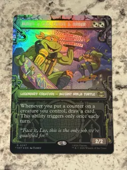 Mikey & Leo, Chaos & Order RARE SHOWCASE FOIL NM/M- TMNT MTG - Image 1