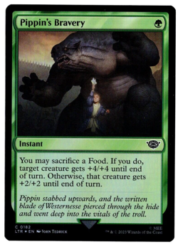 Pippin's Bravery 0182 Common Foil Lord of the Rings MTG Near Mint - Image 1