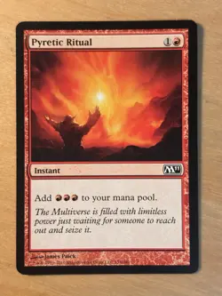 MTG Magic the Gathering Pyretic Ritual Core Set 2011 M11 LP - Image 1