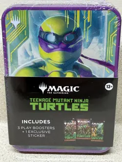 Magic The Gathering Teenage Mutant Ninja Turtles Donatello Tin Includes 3 packs - Image 1