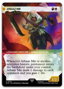 Arbaaz Mir (Showcase) #138 (Foil) (NM) Assassin's Creed ACR Magic MTG - Image 1
