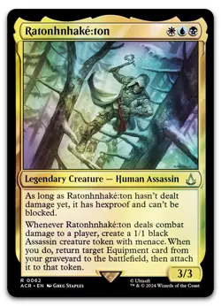 Ratonhnhake:ton #62 (Foil) (NM) Assassin's Creed ACR Magic MTG - Image 1