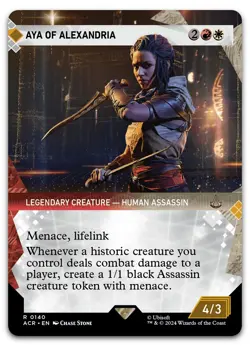 Aya of Alexandria (Showcase) #140 (NM) Assassin's Creed ACR Magic MTG - Image 1