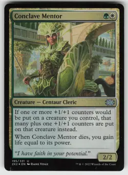 Conclave Mentor Foil U Double Masters 2022 195 MTG - Image 1