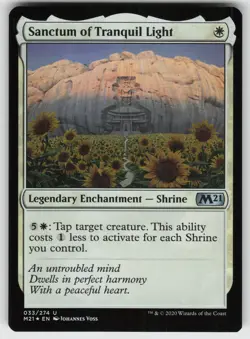 Sanctum of Tranquil Light Foil U Core Set 2021 33 MTG - Image 1