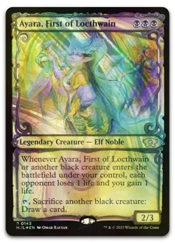 Ayara, First of Locthwain (Halo Foil) #143 NM March of the Machine MUL Magic MTG - Image 1
