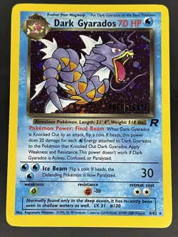Prerelease Dark Gyarados 8/82 - Team Rocket Promo - Holo Pokemon Card - NM - Image 1