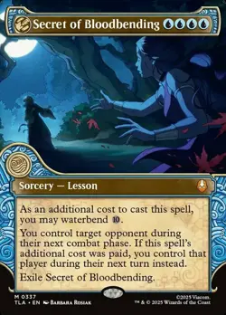 [1x] Secret of Bloodbending - Showcase Near Mint, English UB: Avatar TLA MTG Mag - Image 1