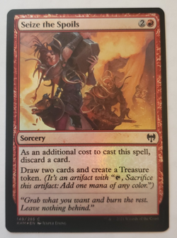 1x Seize the Spoils FOIL Kaldheim MTG Magic the Gathering NM - Image 1