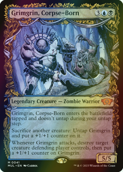 MTG Grimgrin, Corpse-Born Showcase Foil ** Multiverse Legends ** English - Image 1