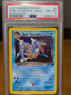 Dark Gyarados - PSA 8 Holo Prerelease Promo - 8/82 Team Rocket - Pokemon (332) - Image 1