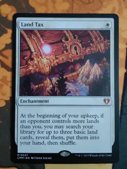 MTG - Land Tax - Commander Masters (CMM 37) - LP - Ships Fast - Image 1