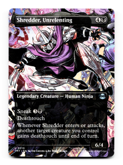 Shredder, Unrelenting (Borderless) - [Teenage Mutant Ninja Turtles] MTG - Image 3