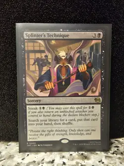 TMNT MTG - Splinter's Technique Rare Non-Foil (Near Mint) - Image 1