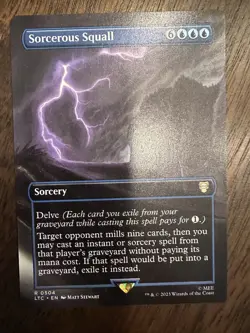 Sorcerous Squall : MTG *Borderless* The Lord of the Rings LOC #0504 / NM - Image 1