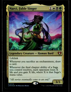 Narci, Fable Singer MTG Commander Masters FOIL Magic the Gathering-LP - Image 1