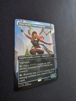Iron Spider Stark Upgrade Borderless Foil MTG Marvel Spider-Man NM - Image 2