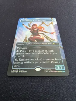 Iron Spider Stark Upgrade Borderless Foil MTG Marvel Spider-Man NM - Image 3