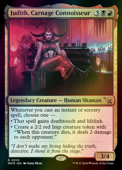 MTG Judith, Carnage Connoisseur Foil ** Murders at Karlov Manor ** English - Image 1