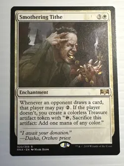 Smothering Tithe MTG Ravnica Allegiance Rare 022/259 Commander Staple LP/NM - Image 1