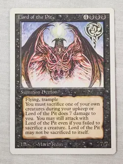 NM Lord of the Pit Revised Mtg Magic the Gathering - Image 1
