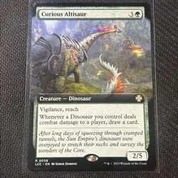 Curious Altisaur (Extended Art) Commander: the Lost Caverns of Ixalan Regular - Image 1