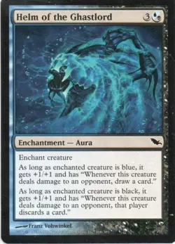 MTG: Shadowmoor: Helm of the Ghastlord: Lightly Played Condition - Image 1