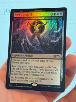 1X FOIL Post's Citadel (Bolas's Citadel) NM MTG Magic Secret Lair Post Malone - Image 2