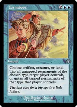 MTG Dominaria Remastered RETRO FRAME U Turnabout #295 - Image 1